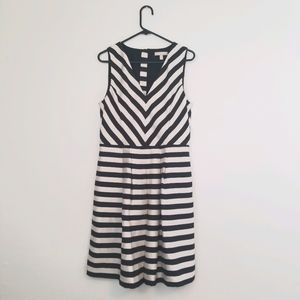 Banana Republic striped cocktail dress